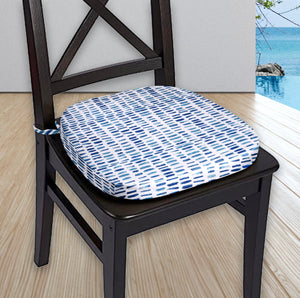 Rockin Cushions IKEA Outdoor Slipcovers Set of 2, Blue Rain U-Shape Outdoor Chair Pad, Removable Covers