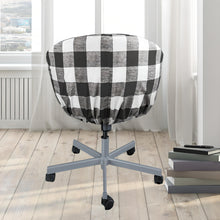 Load image into Gallery viewer, Rockin Cushions IKEA Skruvsta Black Buffalo Check Scandinavian Slip Cover, Compatible with IKEA SKRUVSTA