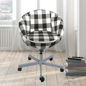 Rockin Cushions IKEA Skruvsta Black Buffalo Check Scandinavian Slip Cover, Compatible with IKEA SKRUVSTA