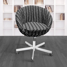 Load image into Gallery viewer, Rockin Cushions IKEA Skruvsta Boho Mudcloth Black Arrow IKEA SKRUVSTA Chair Slip Cover