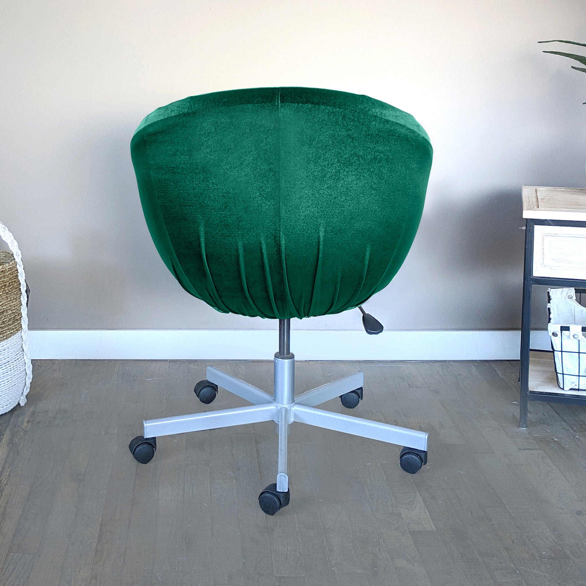 Rockin Cushions IKEA Skruvsta Forest Green Velvet IKEA SKRUVSTA Chair Slip Cover