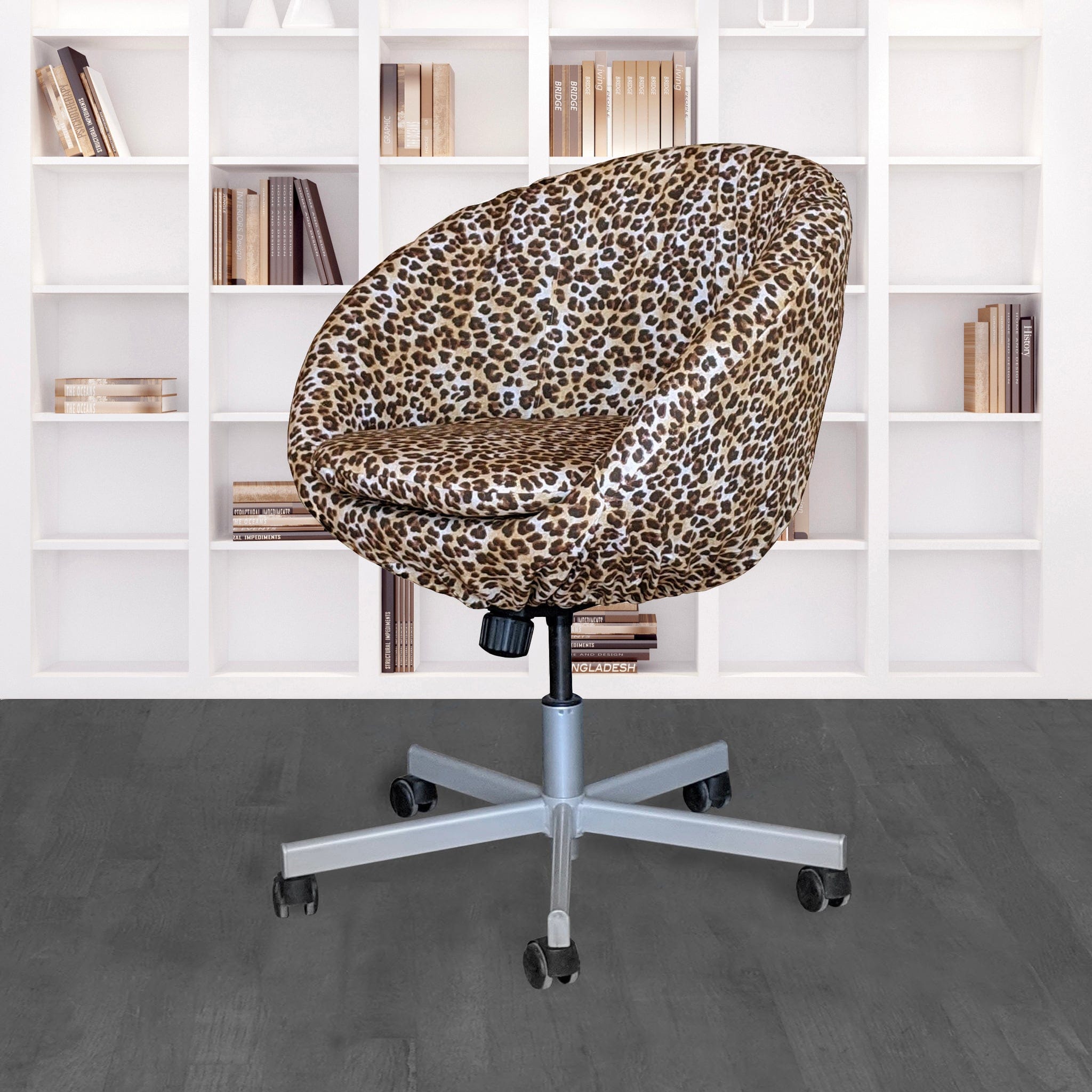 Rockin Cushions IKEA Skruvsta IKEA SKRUVSTA Chair Slip Cover, Leopard Cheetah Brown