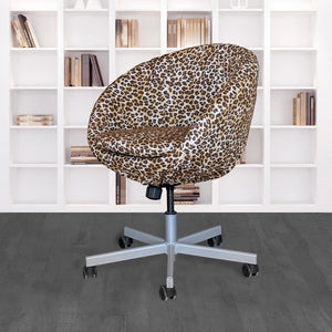 Rockin Cushions IKEA Skruvsta IKEA SKRUVSTA Chair Slip Cover, Leopard Cheetah Brown