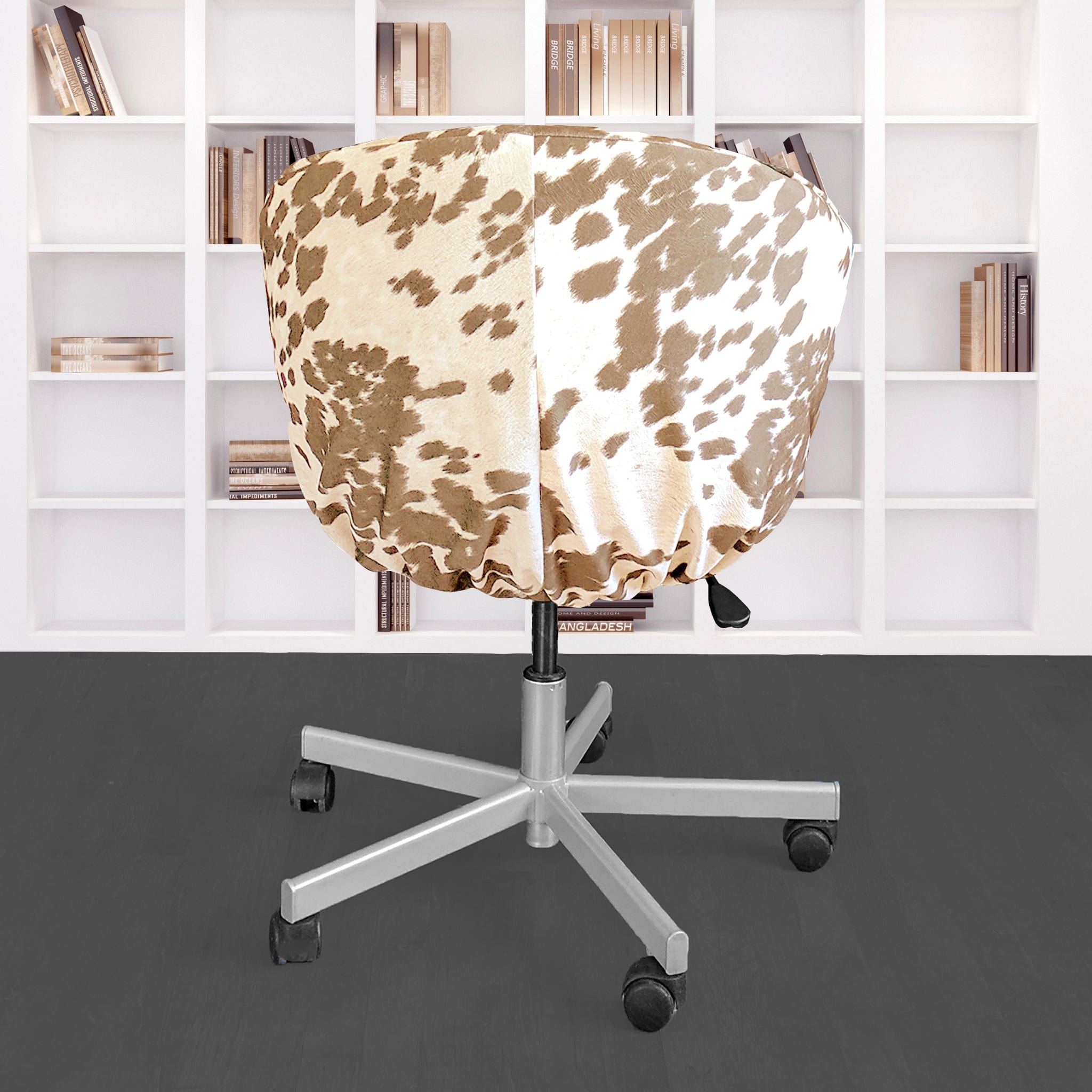 Rockin Cushions IKEA Skruvsta IKEA SKRUVSTA Chair Slip Cover, Light Brown Faux Cow Hide