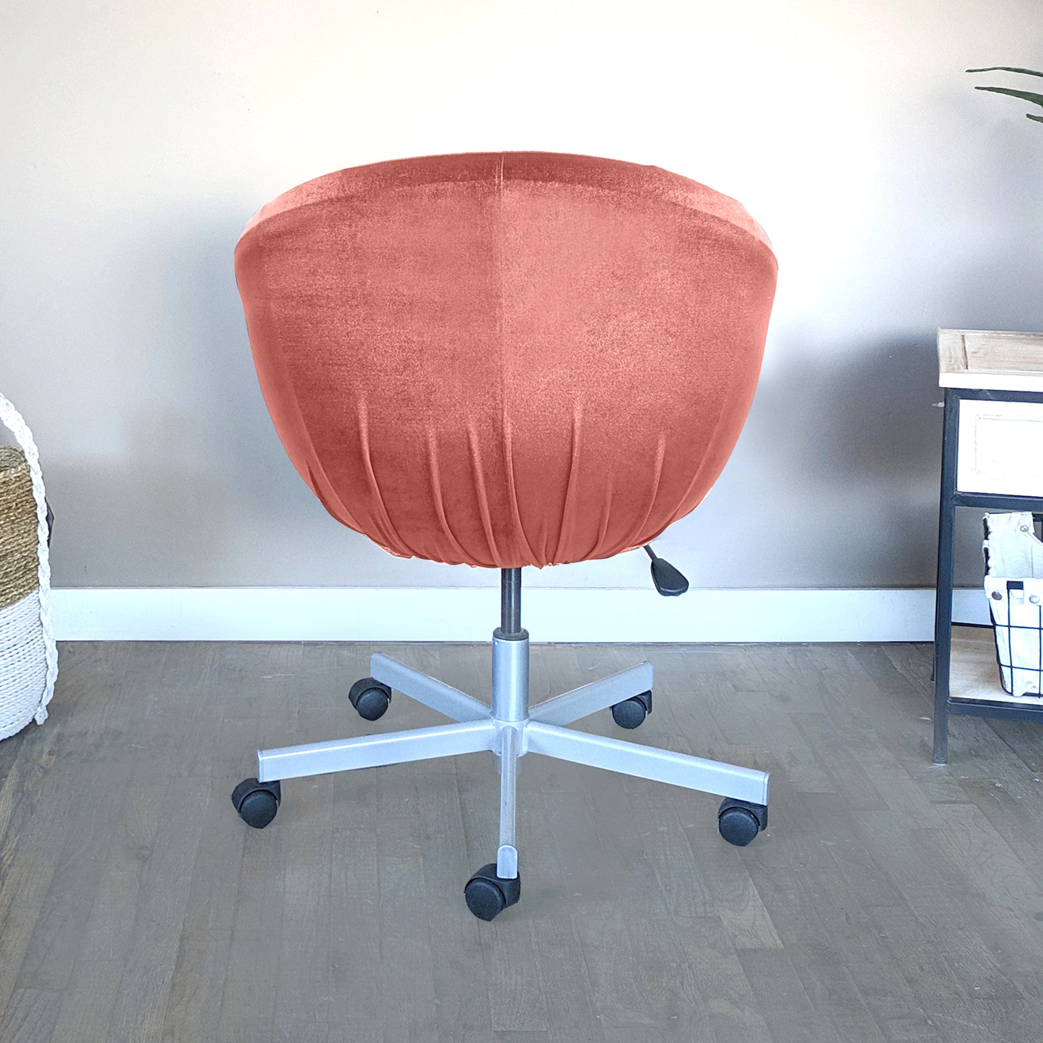 Rockin Cushions IKEA Skruvsta Velvet Blush Pink IKEA SKRUVSTA Chair Slip Cover