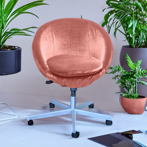 Rockin Cushions IKEA Skruvsta Velvet Blush Pink IKEA SKRUVSTA Chair Slip Cover