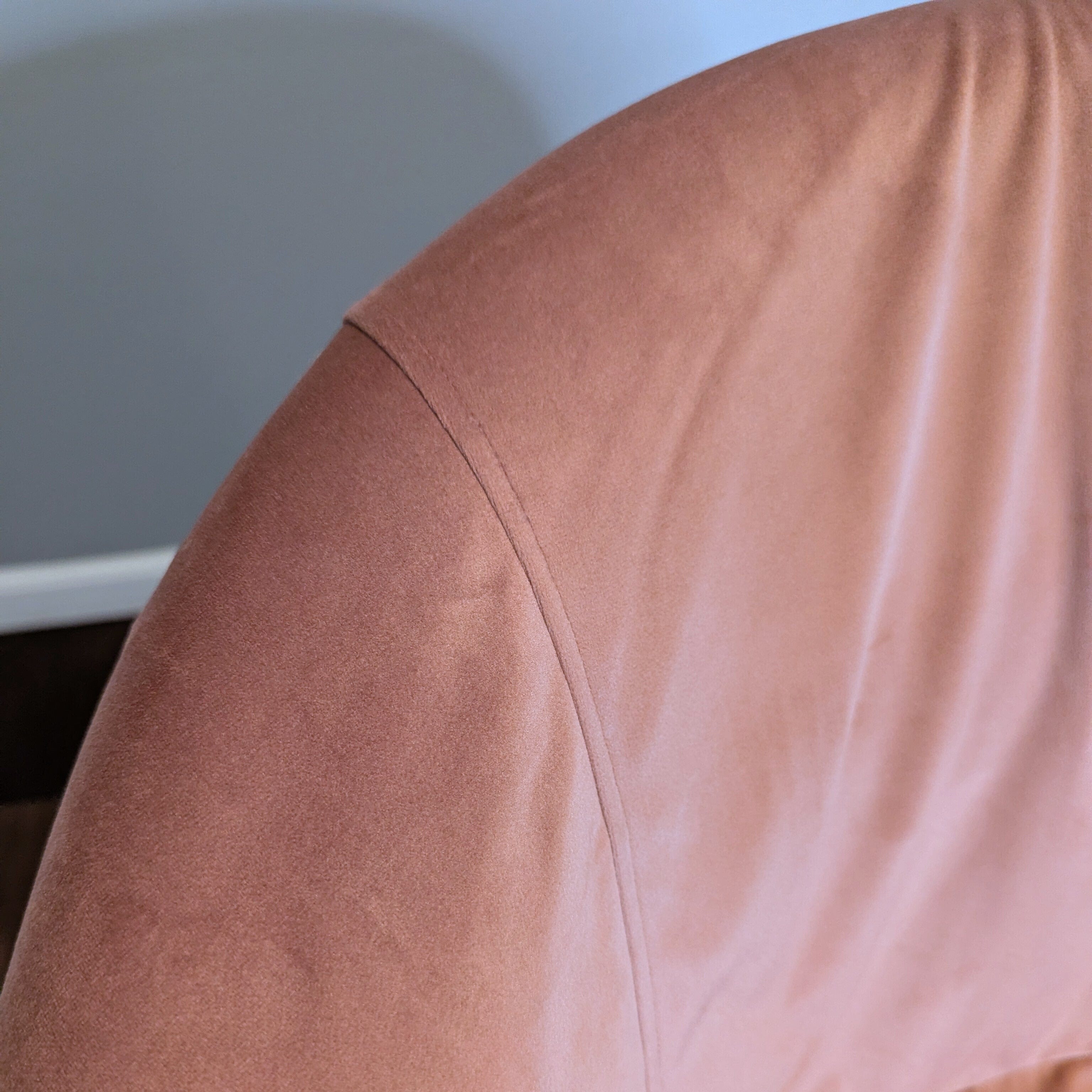 Rockin Cushions IKEA Skruvsta Velvet Blush Pink Slip Cover, Compatible with IKEA SKRUVSTA