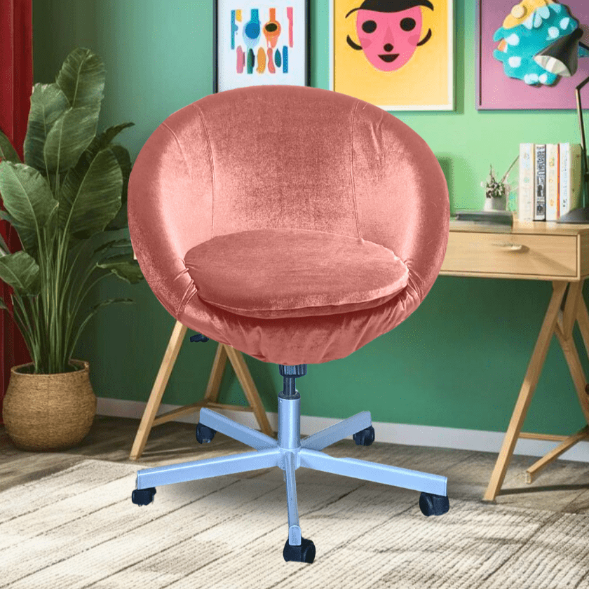 Rockin Cushions IKEA Skruvsta Velvet Blush Pink Slip Cover, Compatible with IKEA SKRUVSTA