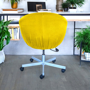 Rockin Cushions IKEA Skruvsta Velvet Gold IKEA SKRUVSTA Chair Slip Cover
