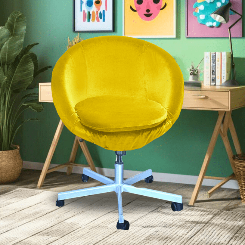 Velvet Gold Slip Cover Compatible with IKEA SKRUVSTA Rockin Cushions