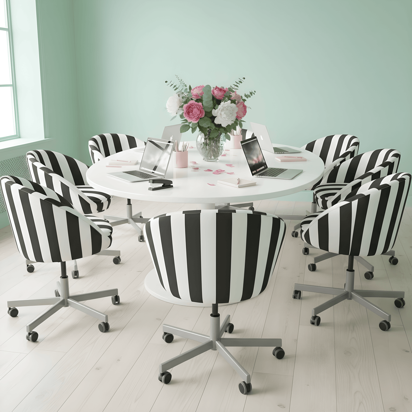Black & White Stripe IKEA Skruvsta Chair Cover | Clearance Sale Black & White Stripe IKEA Skruvsta Chair Cover | Clearance Sale
