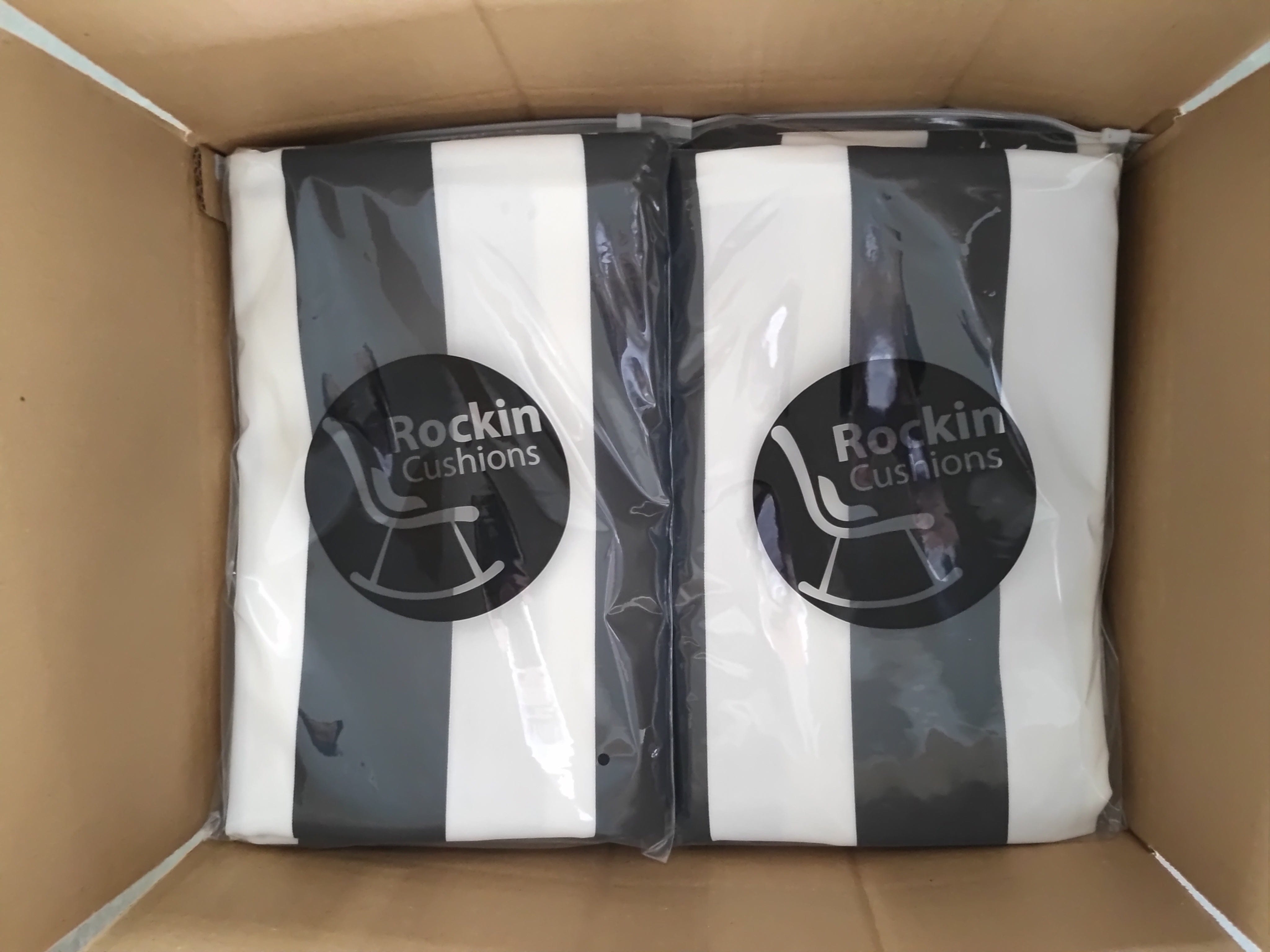 Rockin Cushions Outdoor_Seating 60x IKEA Havsten Outdoor Slipcovers – Black Stripe – Bulk Lot / Wholesale