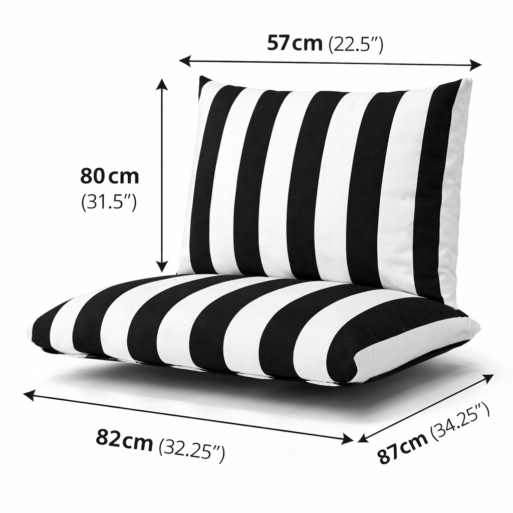 Rockin Cushions Outdoor_Seating 70x IKEA Havsten Outdoor Slipcovers – Black Stripe – Bulk Lot / Wholesale