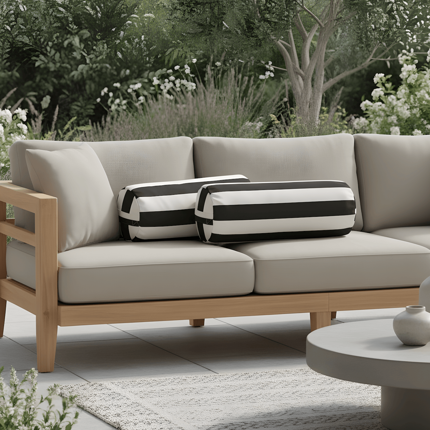 Rockin Cushions Pillow_Covers Design Your Own - Pair of IKEA Blaskata & Vankrets Bolster Cushion Covers, Made in Your Choice of Fabric