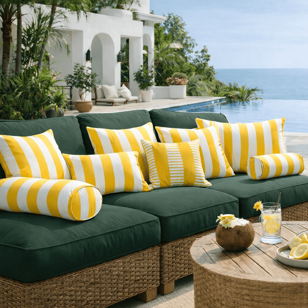 Rockin Cushions Pillow_Covers Designer Styling Pillow Bundle – Custom Square, Lumbar & Bolster Covers, Compatible with IKEA Blåskata & Vankrets