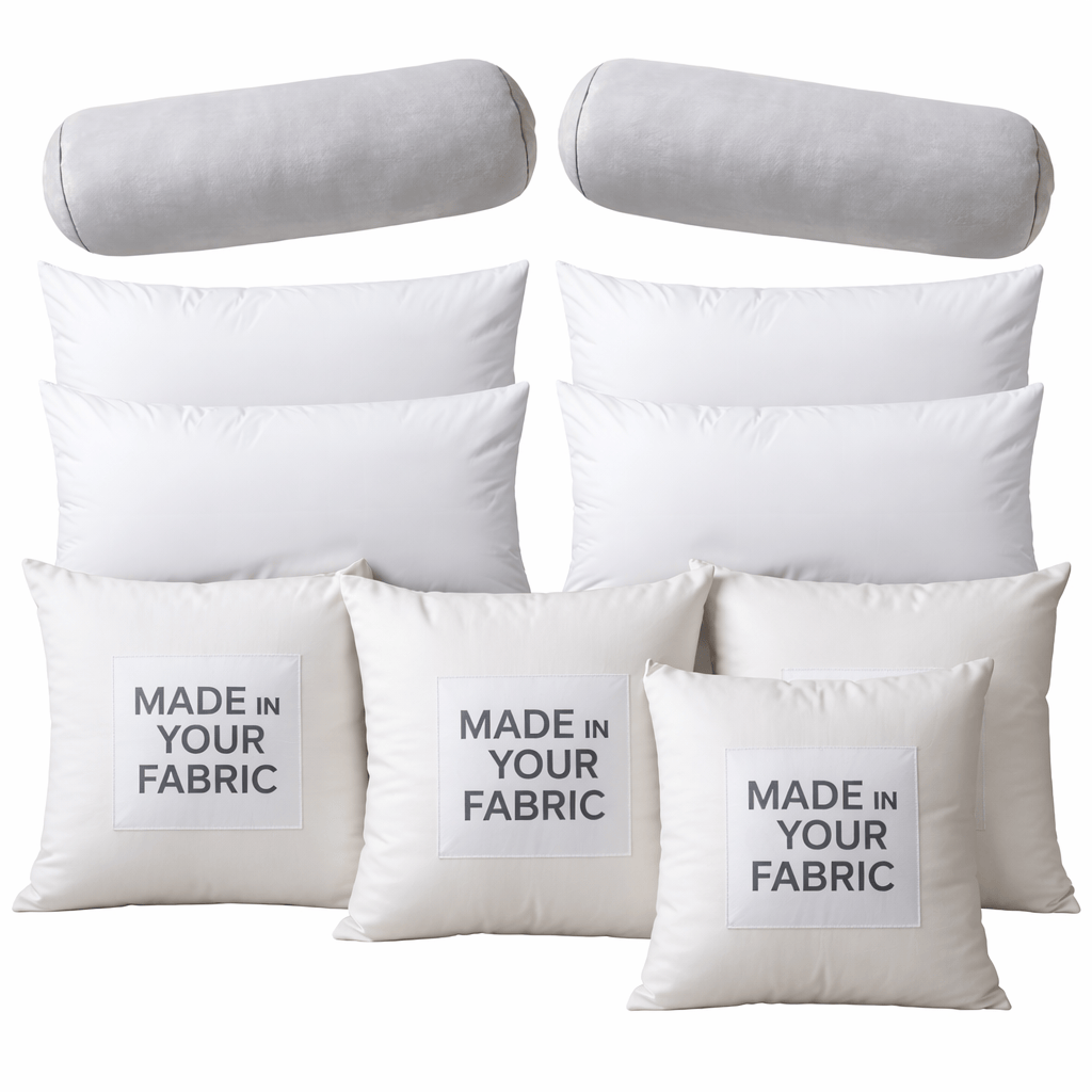 Rockin Cushions Pillow_Covers Designer Styling Pillow Bundle – Custom Square, Lumbar & Bolster Covers, Compatible with IKEA Blåskata & Vankrets