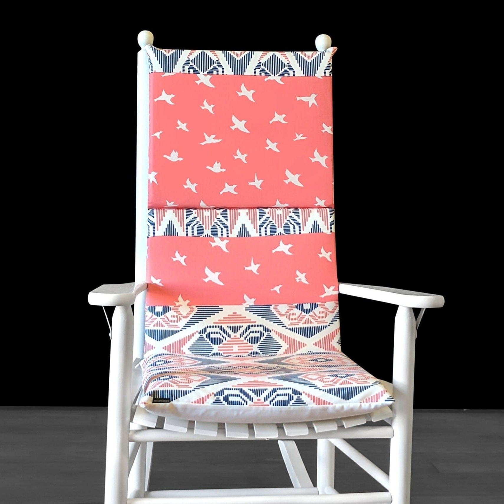 Rockin Cushions Rocking Chair Cushion Birds Patchwork Custom Rocking Chair Cushion