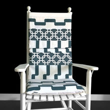 Load image into Gallery viewer, Rockin Cushions Rocking Chair Cushion Geometric Patchwork Rocking Chair Pad