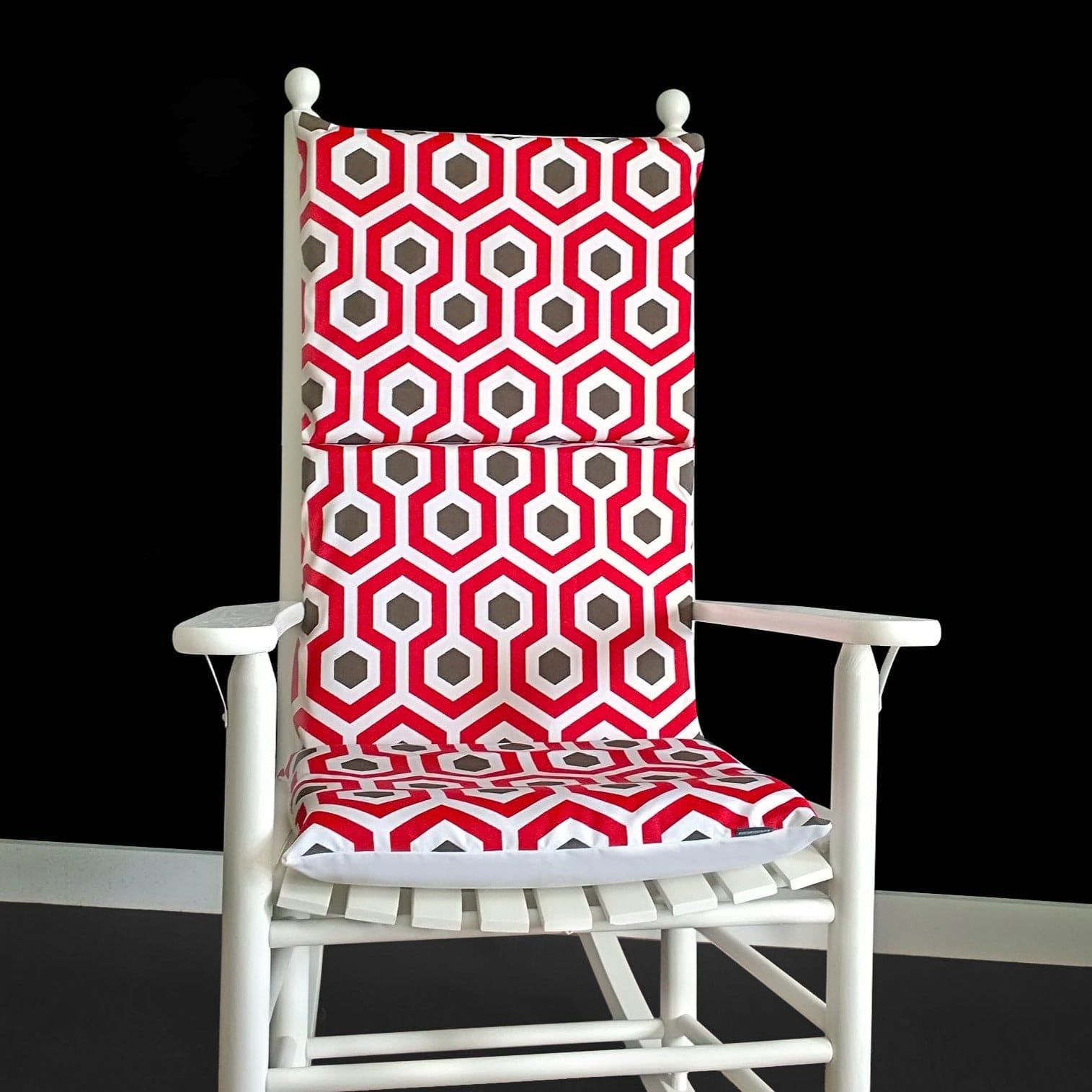 Rockin Cushions Rocking Chair Cushion Hexagon Adjustable Rocking Chair Pad