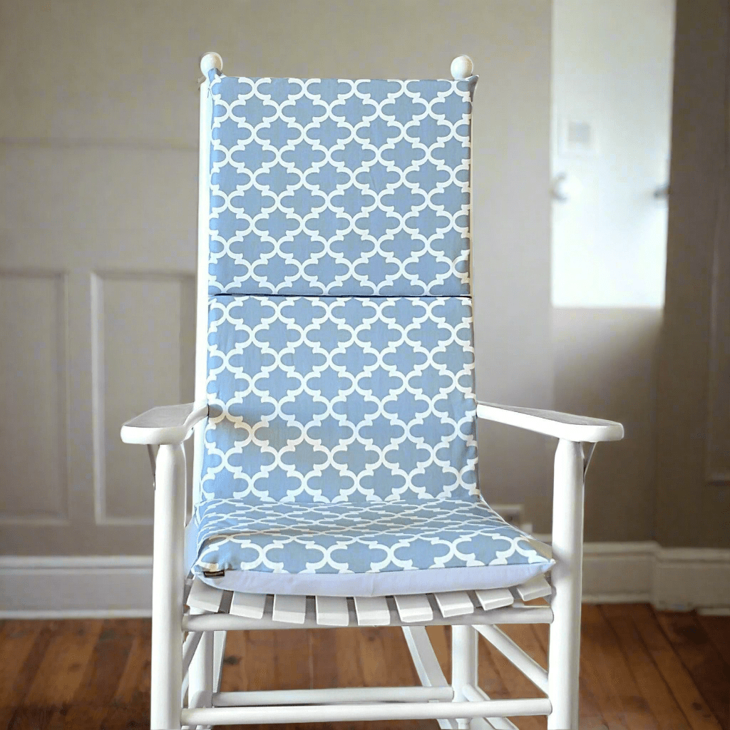 Rockin Cushions Rocking Chair Cushion Light Blue Rocking Chair Covers, Indian Style Rocking Chair Pads And Covers