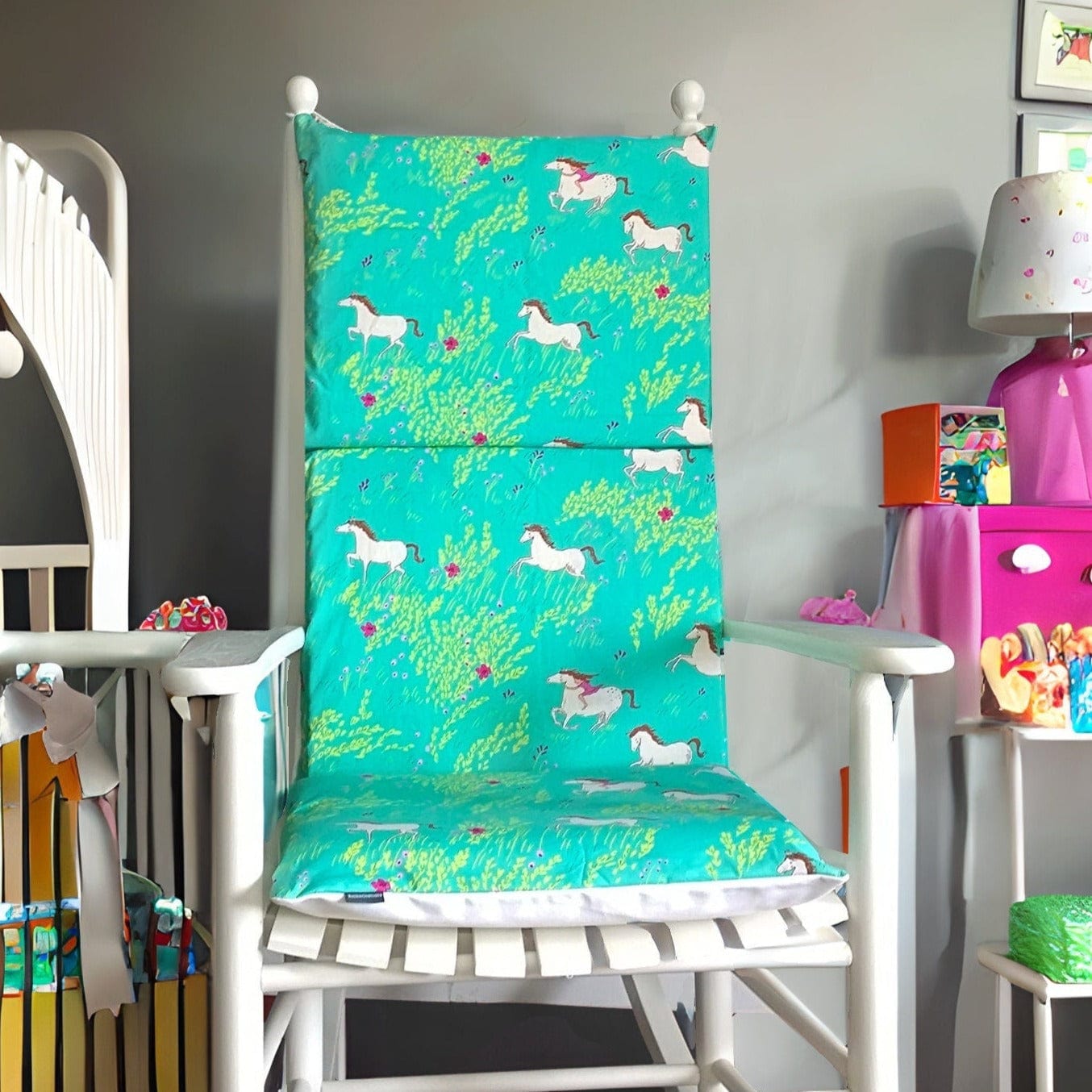 Rockin Cushions Rocking Chair Cushion Ponies Rocking Chair Cushion