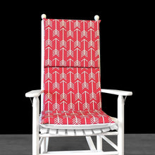 Load image into Gallery viewer, Rockin Cushions Rocking Chair Cushion Red Arrows Rocking Chair Cushion, Kids Chair Covers