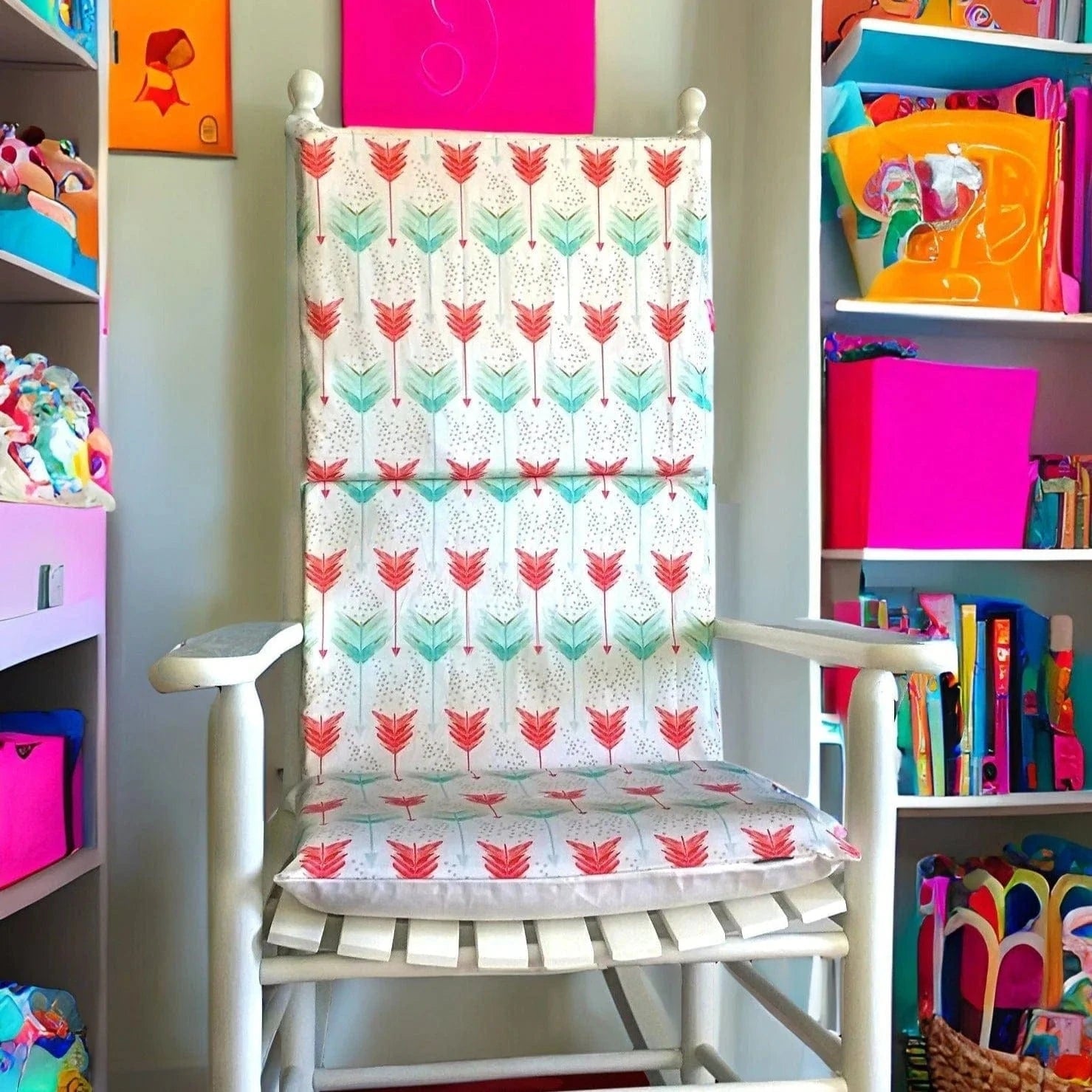 Rockin Cushions Rocking Chair Cushion Rocking Chair Cushion Sets — Bulk Clearance Lot, 100 Units (Assorted Designs)