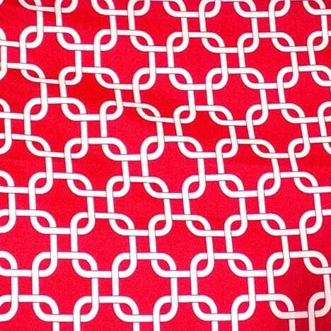 Rockin Cushions Rocking Chair Cushion Squares Rocking Chair Pad, Red Patterned Cushion