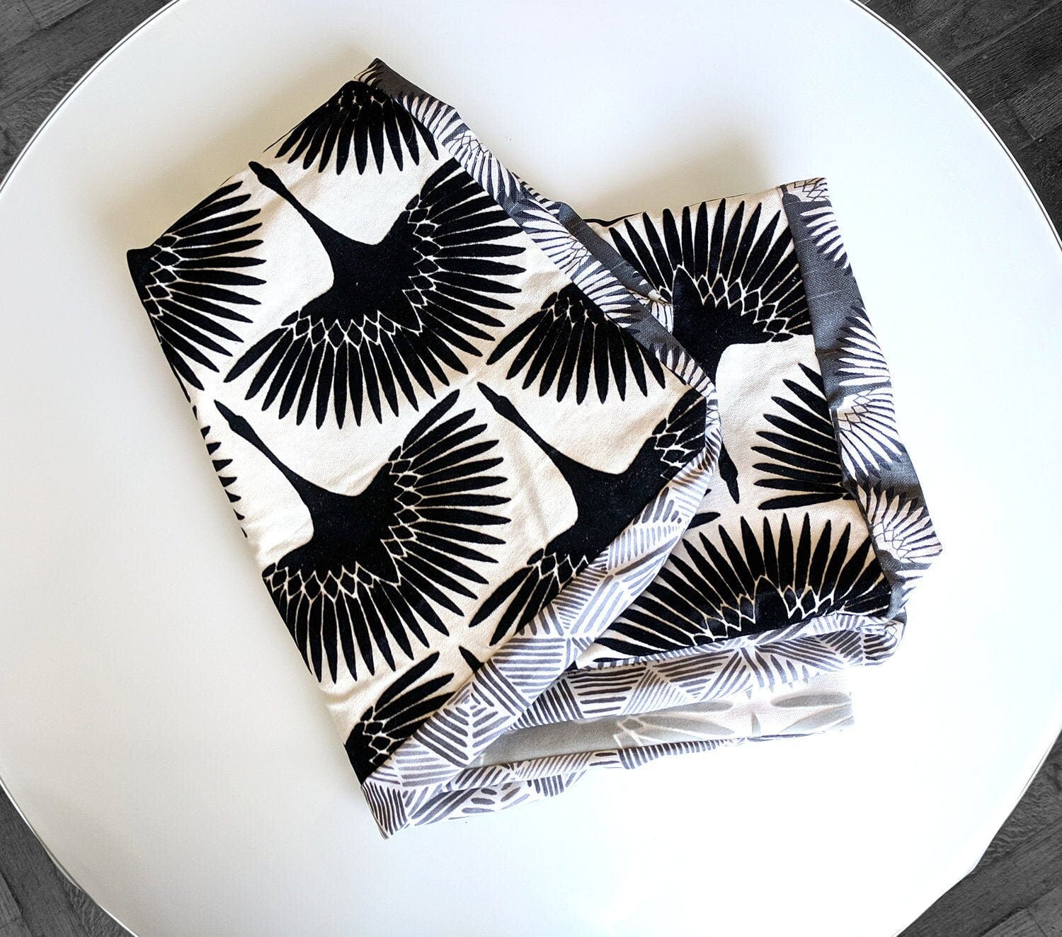 Rockin Cushions SALE Floor Pouf Cover, Ottoman, Neutral Tones, Velvet Fan Print