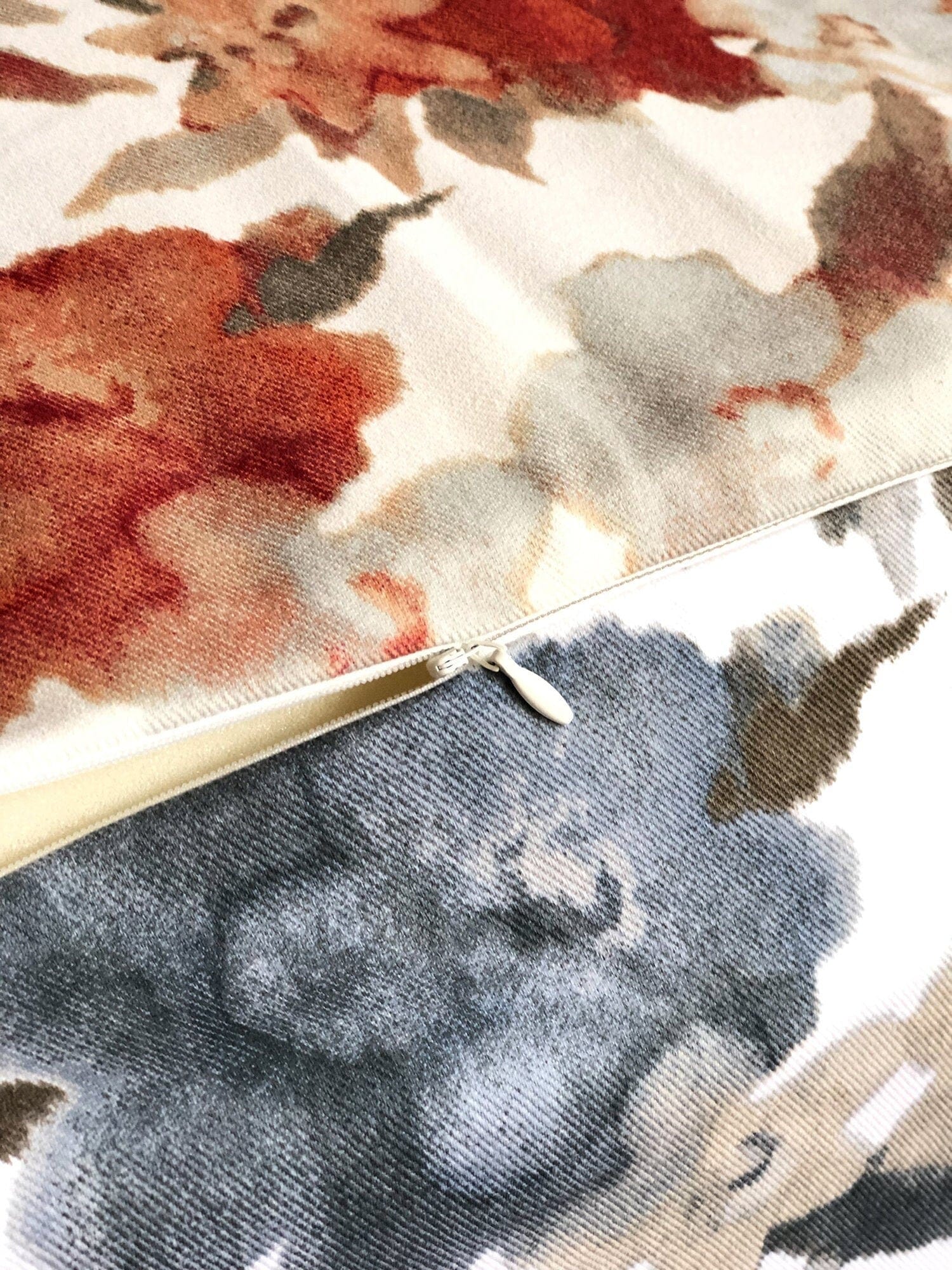 Rockin Cushions SALE Floor Pouf Cover, Ottoman Seat Cover, Multicolor Floral