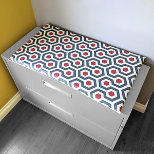 Rockin Cushions SALE IKEA Bankkamrat, Hemmahos, Stuva Bench Pad Cover  Red and Blue Honeycomb Pattern