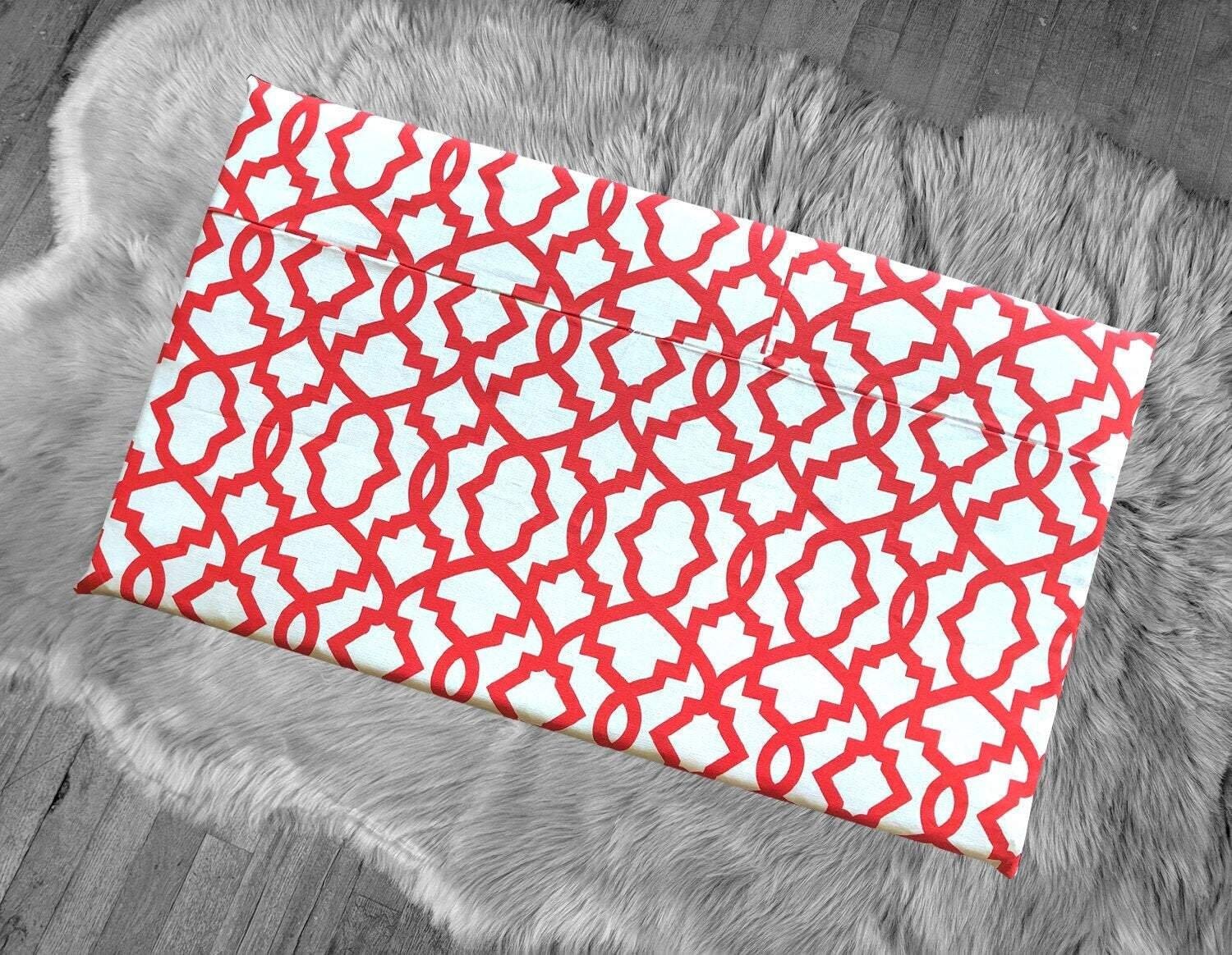 Rockin Cushions SALE IKEA Bankkamrat, Hemmahos, Stuva Bench Pad Cover  Red and White Trellis Pattern