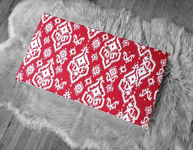 Rockin Cushions SALE IKEA Bankkamrat, Hemmahos, Stuva Bench Pad Cover  Red Indian Ikat Print
