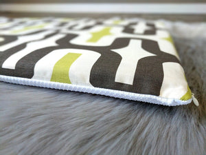 Rockin Cushions SALE IKEA Bankkamrat, Hemmahos, Stuva Bench Pad Cover  Retro Pattern, Brown Green White
