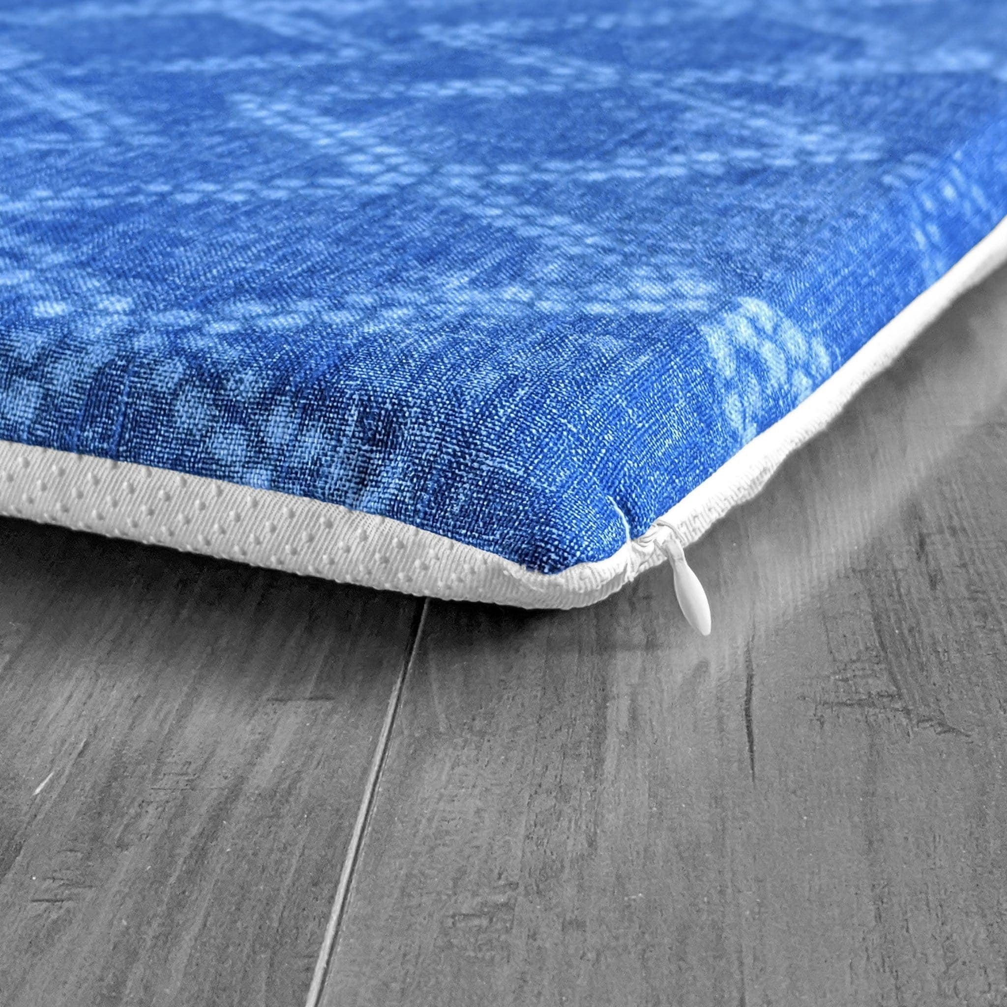 Rockin Cushions SALE IKEA Bankkamrat, Hemmahos, Stuva Bench Pad Cover  Shibori Diamond Denim Blue Print