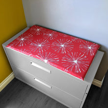 Load image into Gallery viewer, Rockin Cushions SALE IKEA Bankkamrat, Hemmahos, Stuva Bench Pad Cover Sparks Red