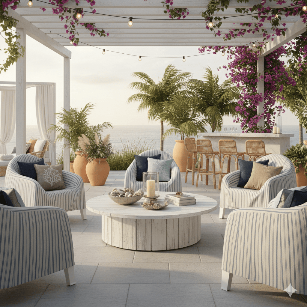 Rockin Cushions Slipcover Blue Stripe - Outdoor Cushion Slipcovers for IKEA | FastTrack