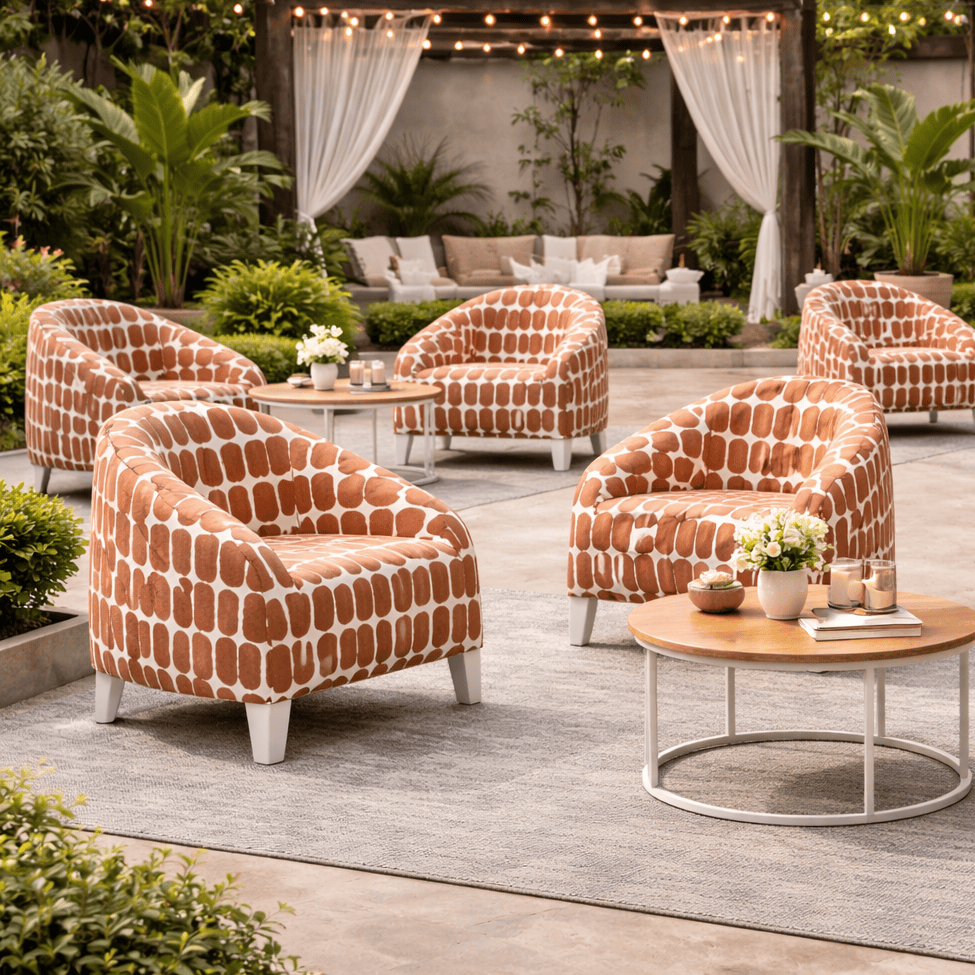 Rockin Cushions Slipcover Terracotta Shibori - Outdoor Cushion Slipcovers for IKEA | FastTrack