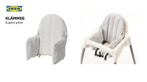 Rockin Cushions slipcovers SALE Baby Highchair Cushion Cover for IKEA Klammig, Pyttig, Antilop, Gray Stripe
