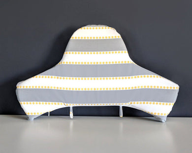 Rockin Cushions slipcovers SALE Baby Highchair Cushion Cover for IKEA Klammig, Pyttig, Antilop, Gray Stripe