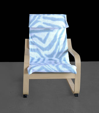 Rockin Cushions slipcovers Sale Blue Zebra Animal Print Ikea Kids Poäng Cushion Slipcover
