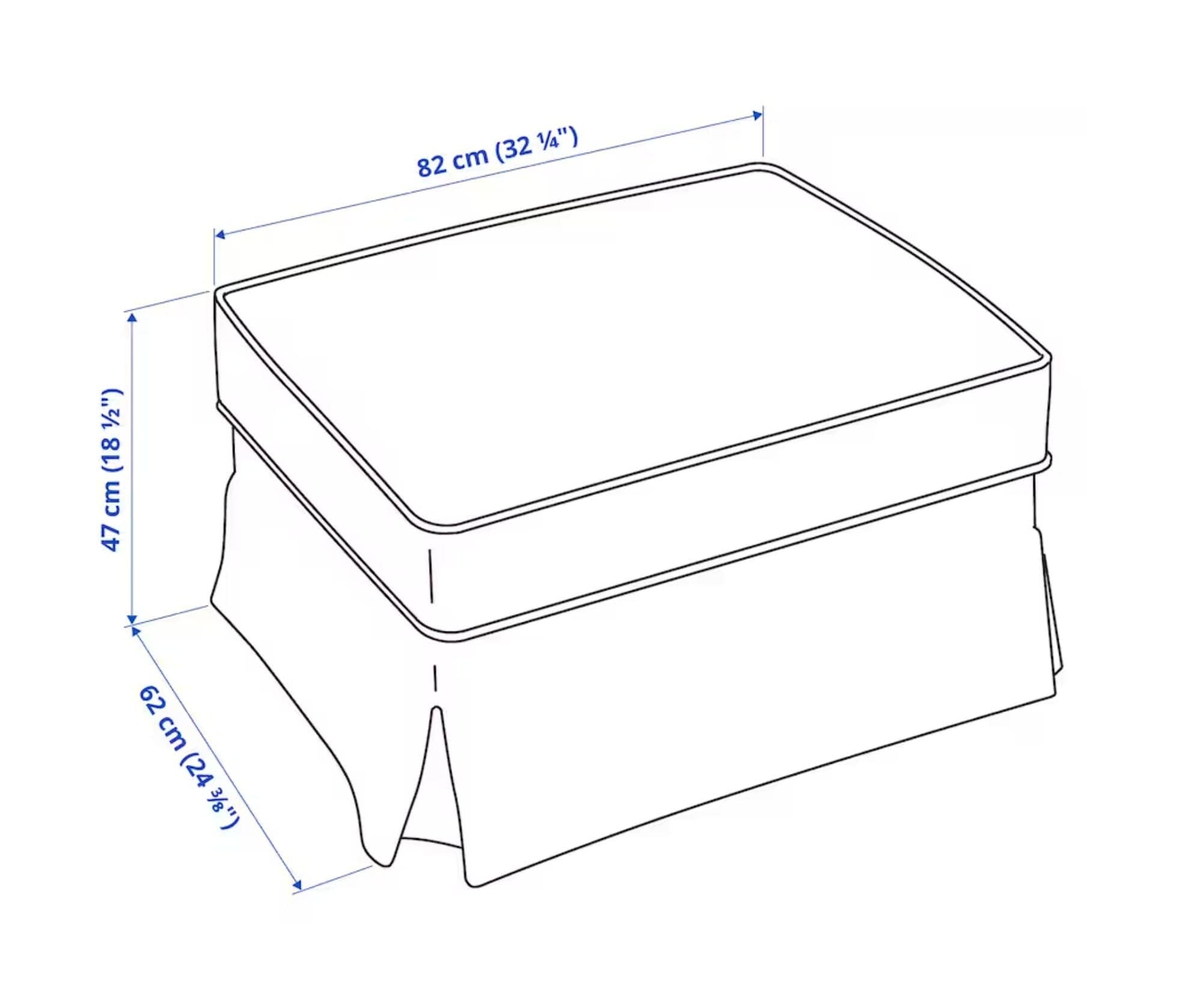 Rockin Cushions Sofa SALE IKEA UPPLAND Footstool Cover, Coral Pink Tee Pee Print, Kids Room Decor