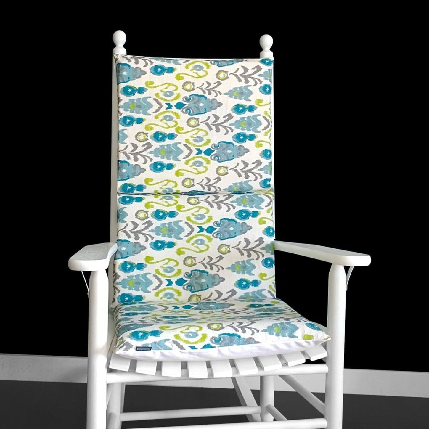 Rockin Cushions Vintage Style Flower Pattern Rocking Chair Cushion